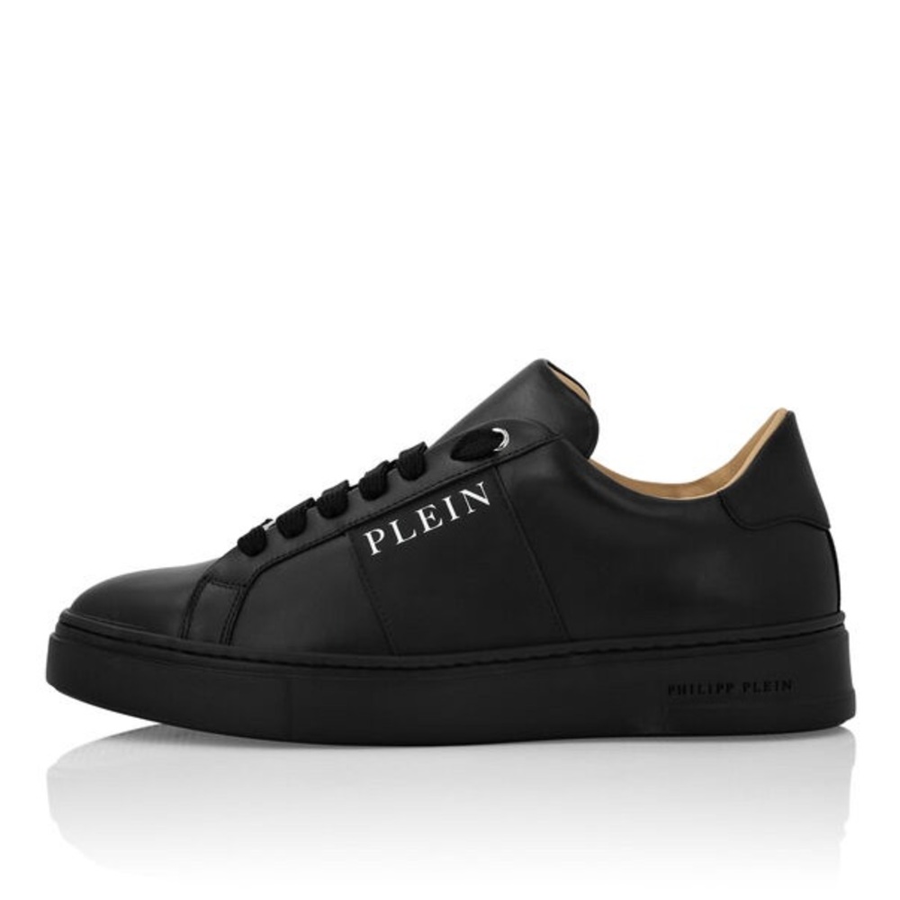 Philipp Plein Nappa Leather Lo-Top Black Sneakers - Picture 11 of 15